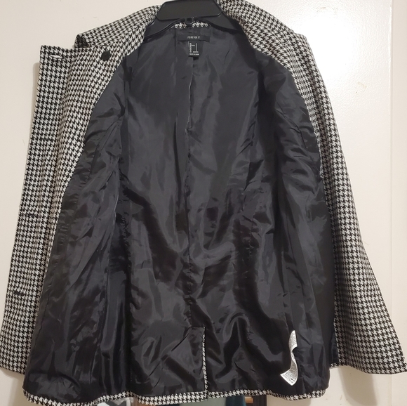 🦄 F21 Gingham Double-Breasted Coat - Picture 4 of 5